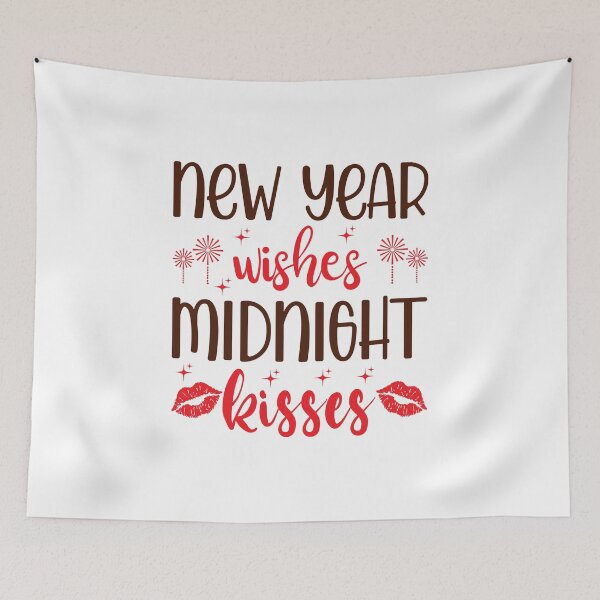 Item preview, Happy New Year 2022 - new year wishes midnight kisses designed and sold by lilzoo.