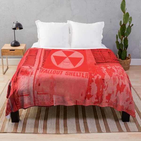 fallout Shelter Sign by dePace' Throw Blanket