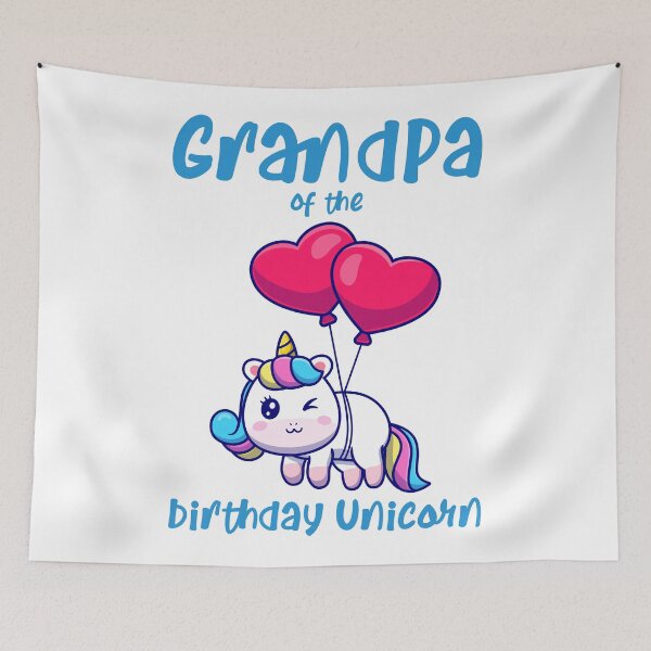 Item preview, GrandPa of the Birthday Unicorn designed and sold by Gaalaxyz.