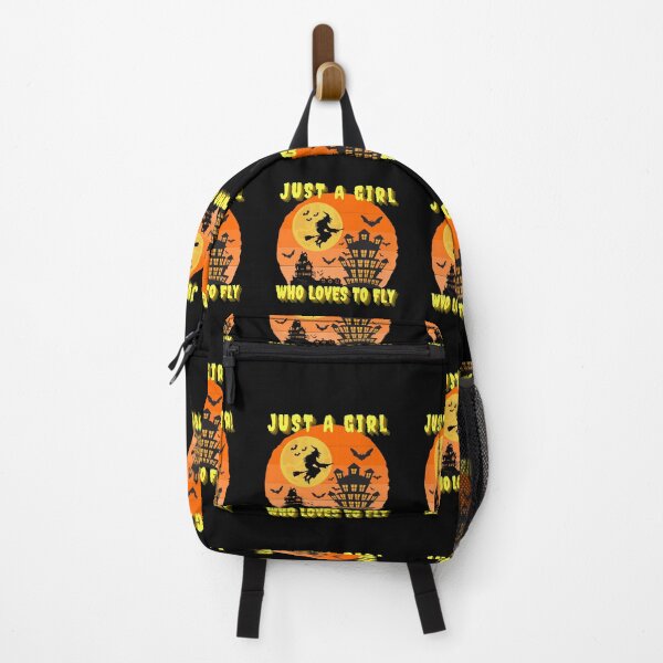 Item preview, Just A Girl Who Loves To Fly- Halloween Spirit - We Are Not Afraid - Vintage Spooky Halloween designed and sold by Sun Sand & Sea Art.