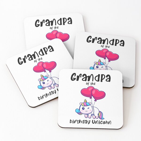 Item preview, GrandPa of the Birthday Unicorn designed and sold by Gaalaxyz.