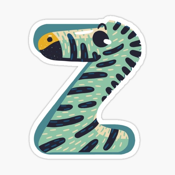 Z for Zebra Sticker