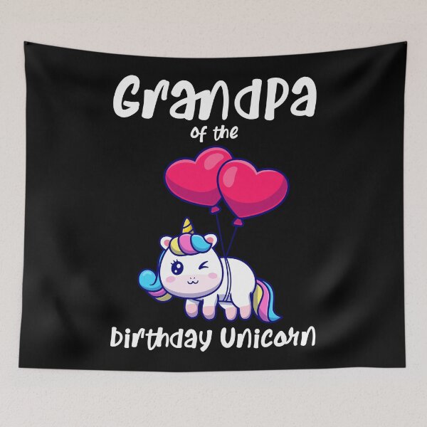 Item preview, GrandPa of the Birthday Unicorn designed and sold by Gaalaxyz.