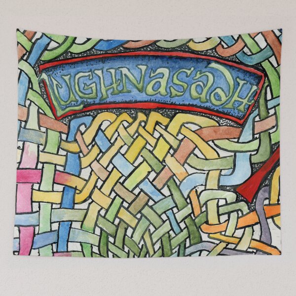 Item preview, Lughnasadh with Knotwork Background designed and sold by Crystal Odenkirk.