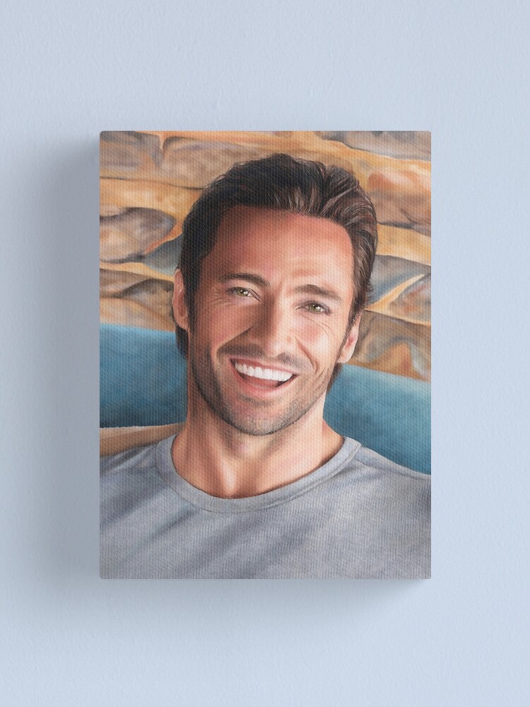 Alternate view of Hugh Jackman Art Canvas Print