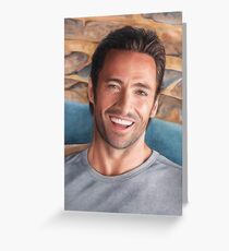 Hugh Jackman Art Greeting Card