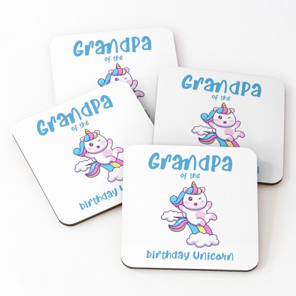 Item preview, GrandPa of the Birthday Unicorn designed and sold by Gaalaxyz.