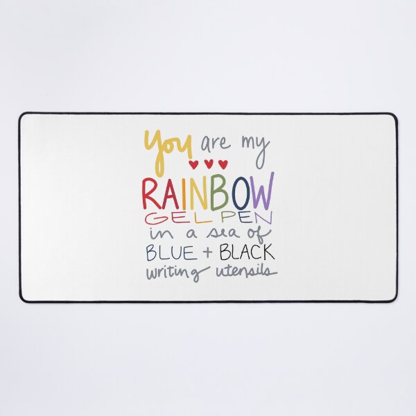 Item preview, You are my rainbow gel pen in a sea of blue and black writing utensils designed and sold by ournaturalnest.