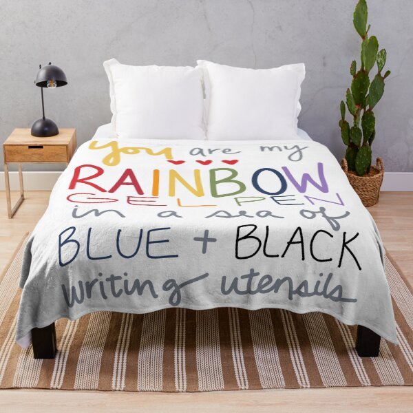 Item preview, You are my rainbow gel pen in a sea of blue and black writing utensils designed and sold by ournaturalnest.