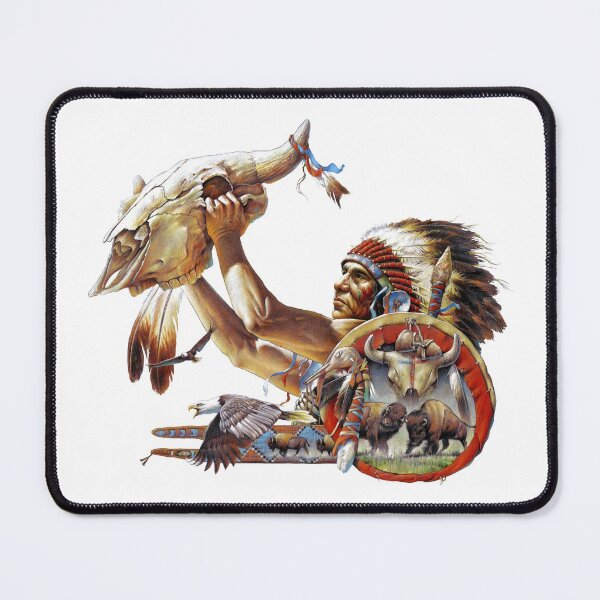 Item preview, Native American Bison Skull designed and sold by Salmoneggs.