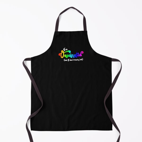 Item preview, Rainbow I'm Vaccinated But I Don't Trust Y'all Super Retro Design designed and sold by Bumblefuzzies.
