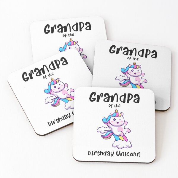 Item preview, GrandPa of the Birthday Unicorn designed and sold by Gaalaxyz.