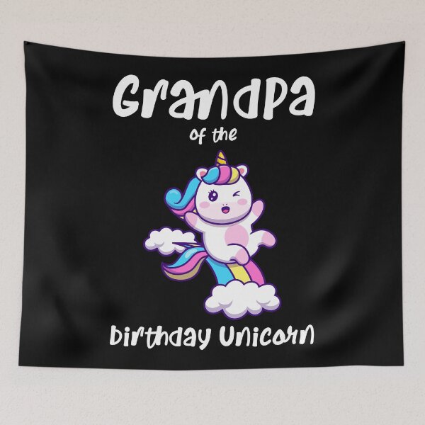 Item preview, GrandPa of the Birthday Unicorn designed and sold by Gaalaxyz.