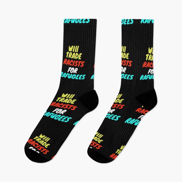 Item preview, Will Trade Racists For Refugees  designed and sold by Alan-NY.