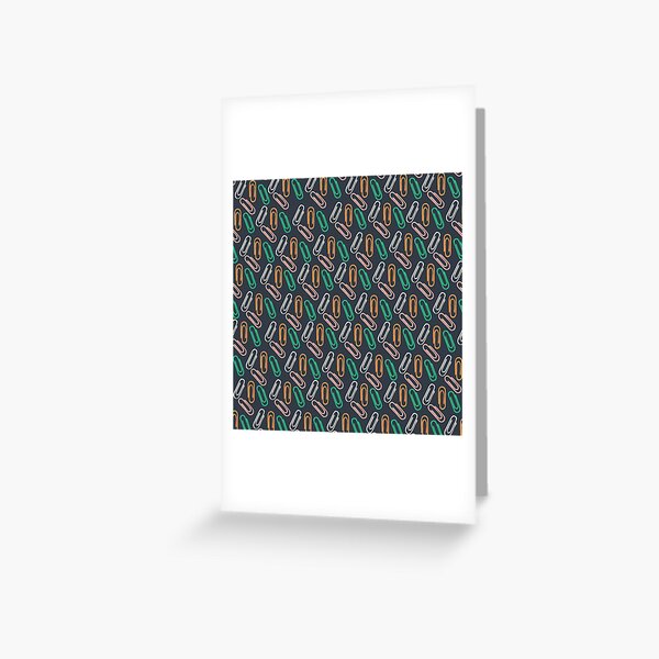 Teacher Flair Pen Pattern with White Background Greeting Card for