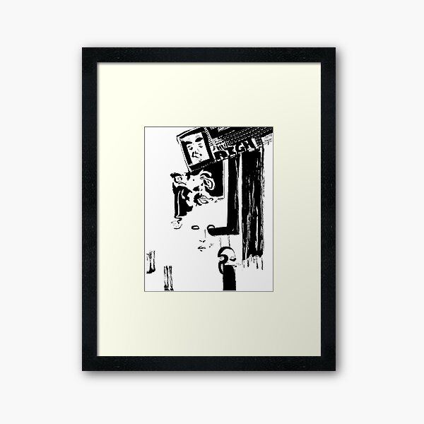 Who, Where, Why Framed Art Print