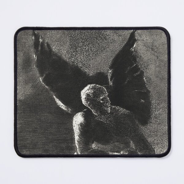 Item preview, Glory and Praise To You, Satan, In the Heights of Heaven, Where You Reigned, and in the Depths of Hell, Where, Vanquished, You Dream In Silence (1890) by Odilon Redon designed and sold by Teepocalypse.