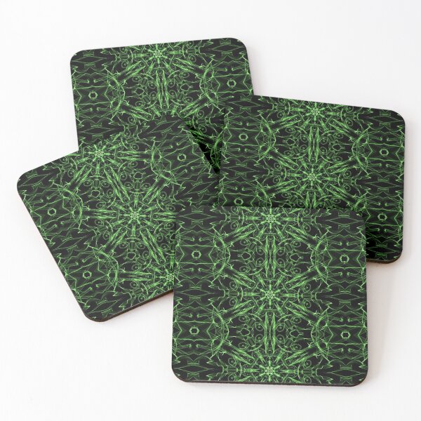 Item preview, Liquid Light Series #11 ~ Green Abstract Fractal Pattern designed and sold by Ascension Vibrations.
