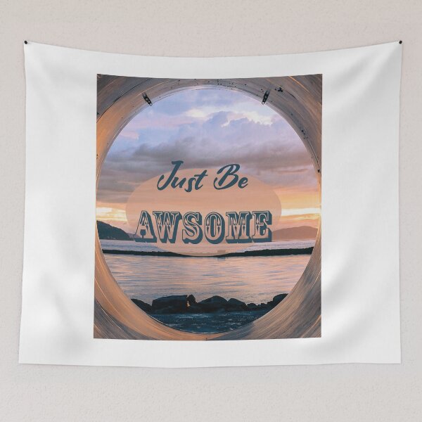 Item preview, JUST BE AWSOME T-shirt , quote t-shirt , t-shirt with saying designed and sold by LilaDiams.