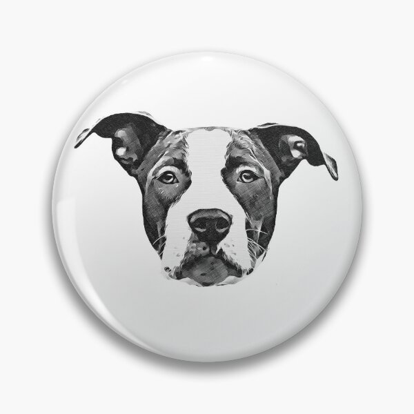 Item preview, American Staffordshire Terrier Head designed and sold by NiftyTees.