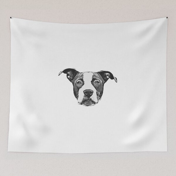 Item preview, American Staffordshire Terrier Head designed and sold by NiftyTees.