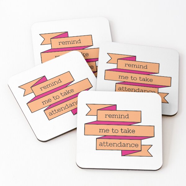 Item preview, Remind me to take attendance banner design  designed and sold by WildeandCo.