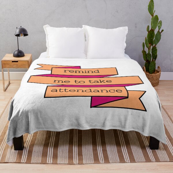 Item preview, Remind me to take attendance banner design  designed and sold by WildeandCo.