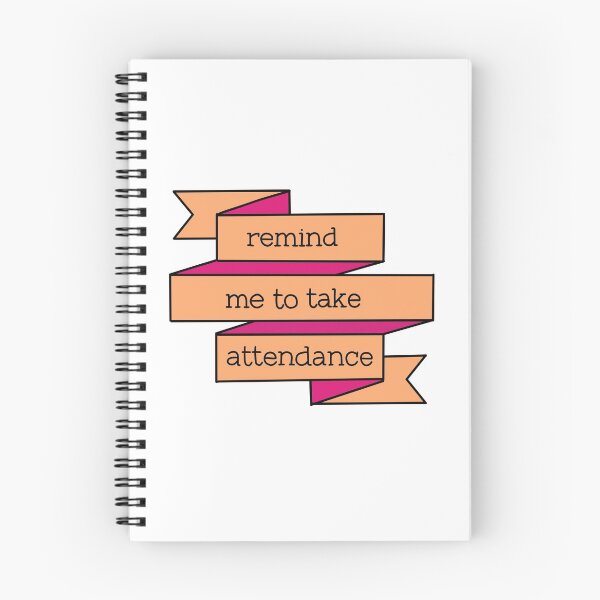 Item preview, Remind me to take attendance banner design  designed and sold by WildeandCo.