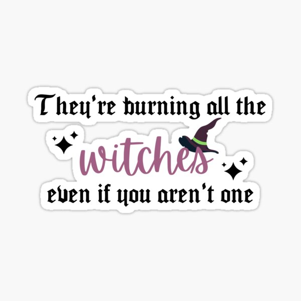They're Burning All the Witches Taylor Swift Sticker
