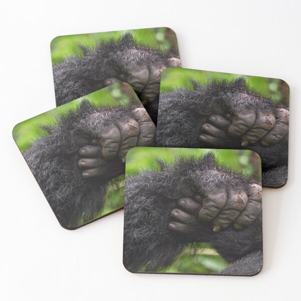 Item preview, Silverback mountain gorilla hand holding foot designed and sold by Dennis Sands Photography.