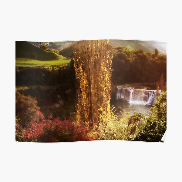 Raukawa Falls, New Zealand Poster