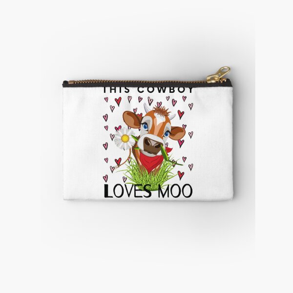 Item preview, Cow/ This Cowboy Loves Moo/ Funny Cow Pun/ Funny Valentines Day designed and sold by Designs By YL.