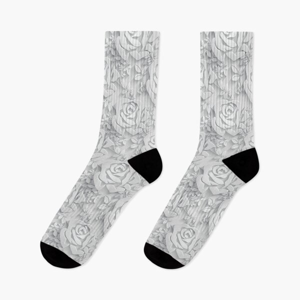 Item preview, Flower Roses Black White Plant Floral Summer Print  designed and sold by Ross-Sergey.