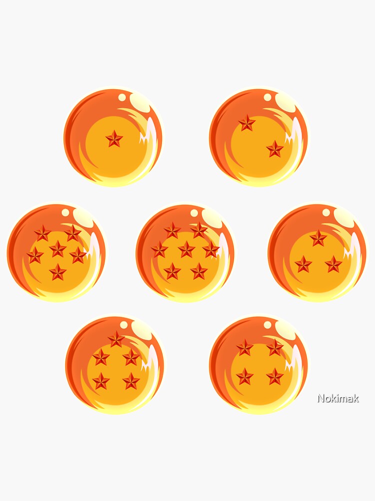 Sticker avec l'œuvre « Dragon Ball Z boule de cristal Stickers