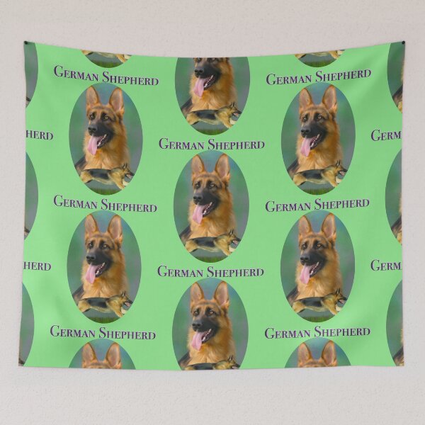 Item preview, German Shepherd Breed Art With NamePlate designed and sold by BHDigitalArt.