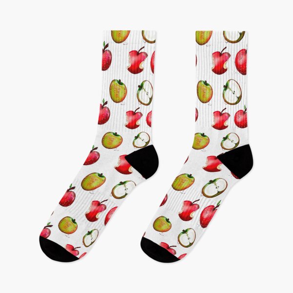 Item preview, Wet red and green apples with water droplets designed and sold by Artonmytee.