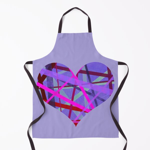 Item preview, Shade of Pink Lines Pattern Heart Shape designed and sold by AMSonArt.