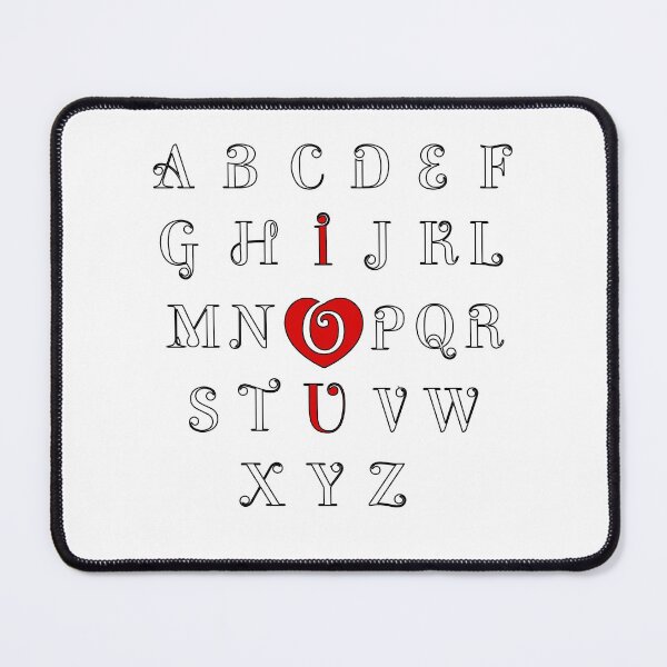 Item preview, Valentine Day Alphabet ABC I Love You designed and sold by mouad naouiri.