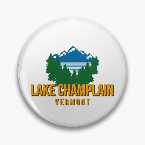 Item preview, Lake Champlain Vermont Vintage Retro Adventure Fishing, Skiing Mountains designed and sold by tmartinezta.
