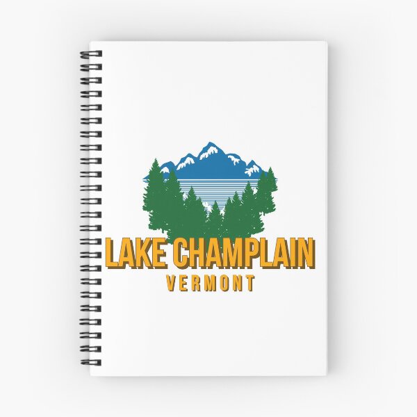 Item preview, Lake Champlain Vermont Vintage Retro Adventure Fishing, Skiing Mountains designed and sold by tmartinezta.