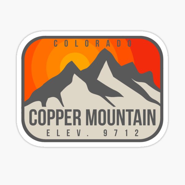  Copper Mountain Colorado Vintage Retro Hiking, Snowboarding Adventure Skiing Sticker