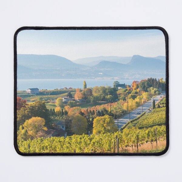 Item preview, Naramata and Okanagan Lake Autumn Vineyard View designed and sold by Amy Mitchell.