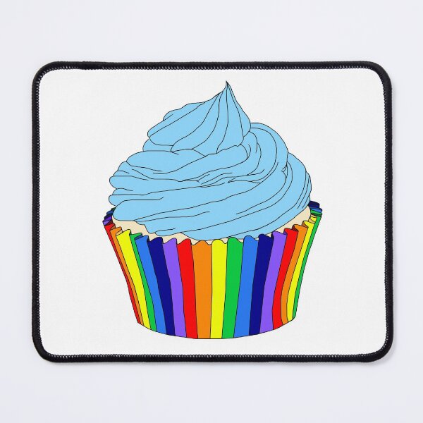 Item preview, Rainbow Cupcake with Blue Icing  designed and sold by Deborah Camp.