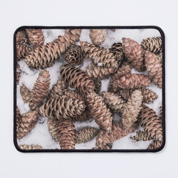 Item preview, Spruce Cones on Fresh Snow - Color Version designed and sold by Amy Mitchell.