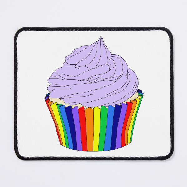 Item preview, Rainbow Cupcake with Lavender Icing  designed and sold by Deborah Camp.