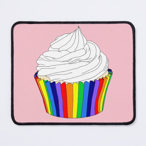 Item preview, Rainbow Cupcake with Vanilla Icing  designed and sold by Deborah Camp.