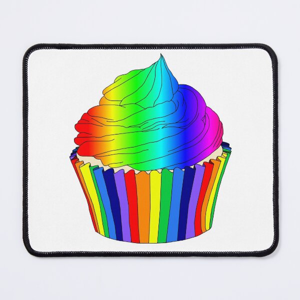 Item preview, Bright Rainbow Ombre Cupcake designed and sold by Deborah Camp.