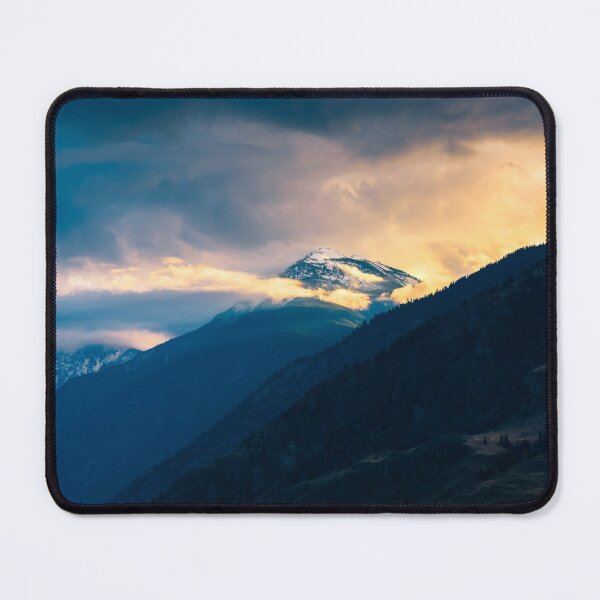 Item preview, Snowy Mountain Autumn Sunset designed and sold by Amy Mitchell.