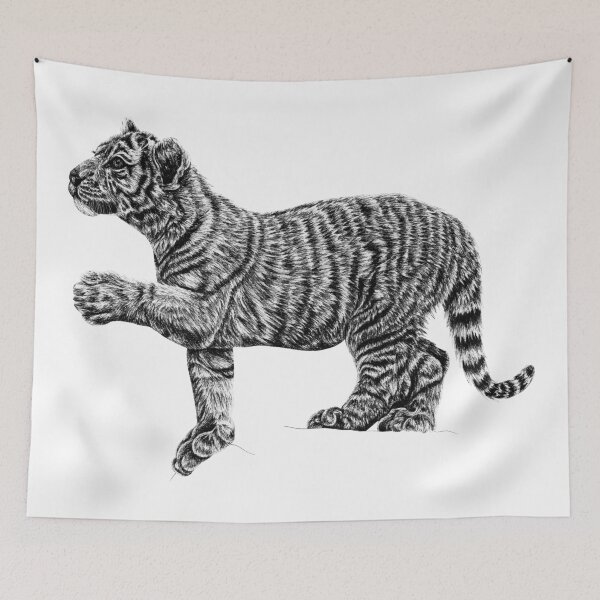 Item preview, Amur tiger cub designed and sold by LorenDowding.