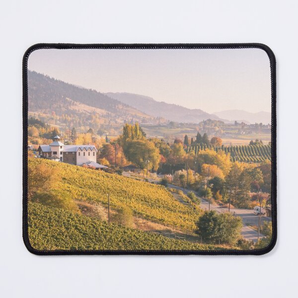 Item preview, Autumn Sunset View of Vineyards - Naramata Bench designed and sold by Amy Mitchell.